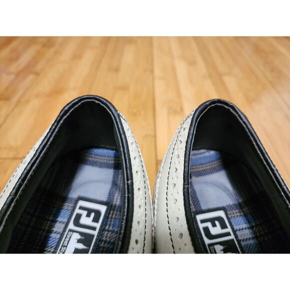 FOOTJOY FJ City 56435 Beige Golf Shoes Leather Men 11 M Waterproof Sports Spikes - Picture 10 of 10